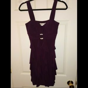 Betsy And Adams Purple Cocktail/Formal Dress